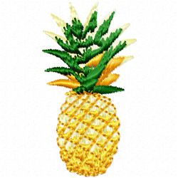 Pineapple Embroidery Design 6